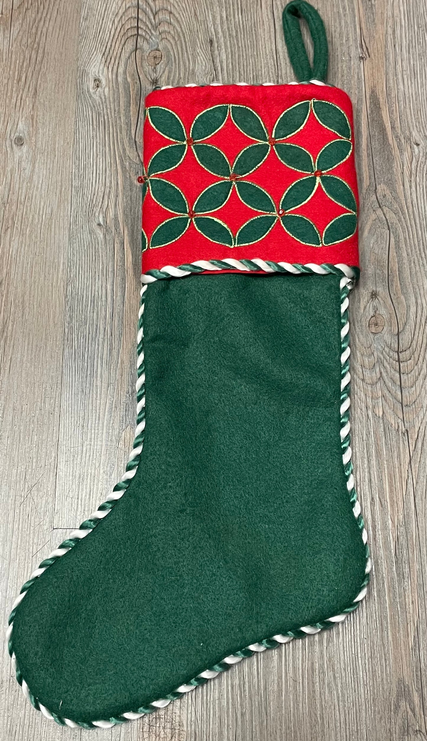 Green  Felt Stocking, None