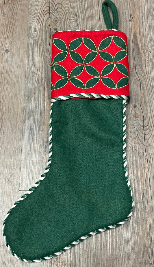 Green  Felt Stocking, None