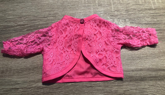 Pink  Doll Shrug, 18inch