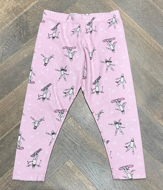 Pink  Hot Chillys Legging, 2-3Y