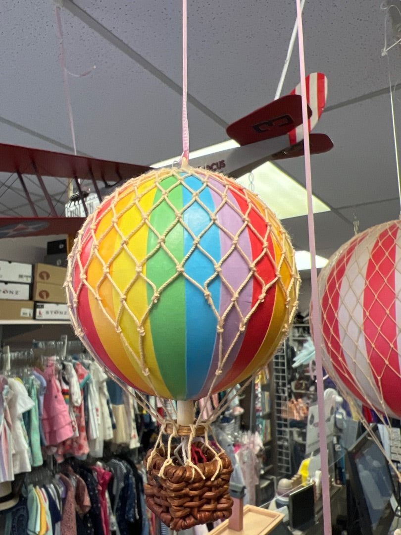 Rainbow Set of 2 Authentic Models Hot Air Balloon